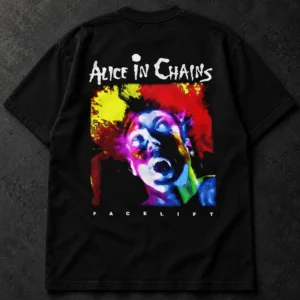 Alice in Chains Facelift Portrait black T-shirt, back artwork
