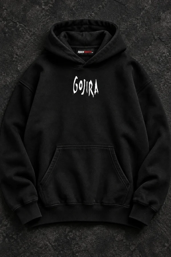 Gojira Flying Whales Artwork black hoodie product view 1