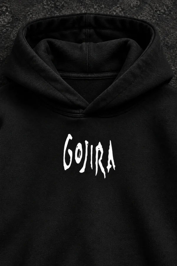 Gojira Flying Whales Artwork black hoodie product view 4