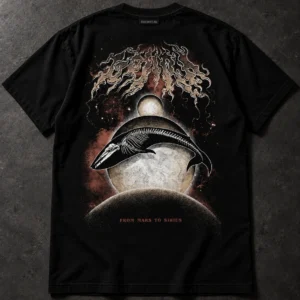 Gojira From Mars to Sirius black T-shirt, back artwork