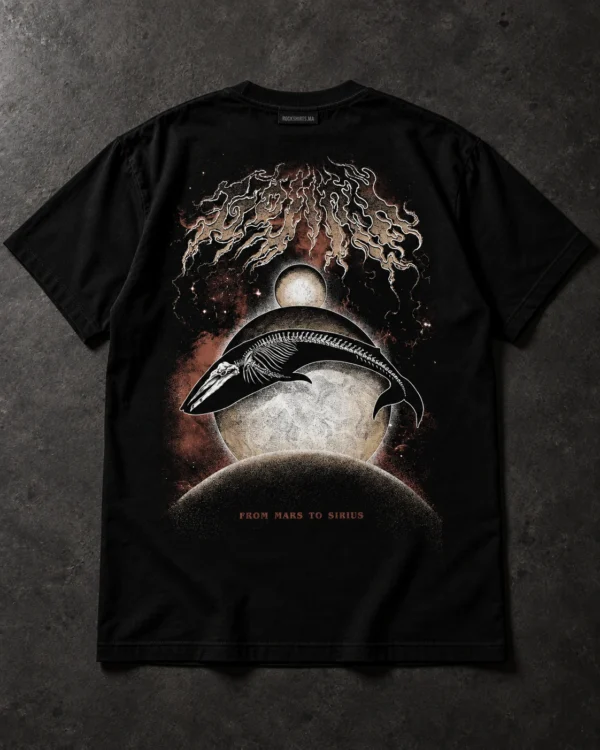 Gojira From Mars to Sirius black T-shirt, back artwork