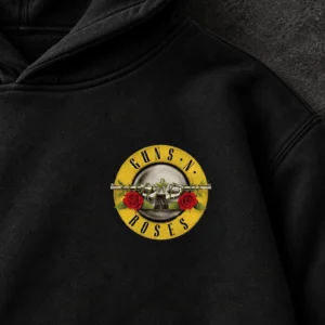 Guns N' Roses Nightrain Skull black hoodie product view 2
