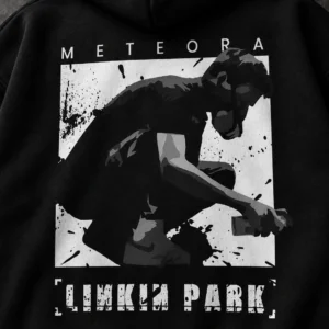 Linkin Park Meteora black hoodie — Front + Back view