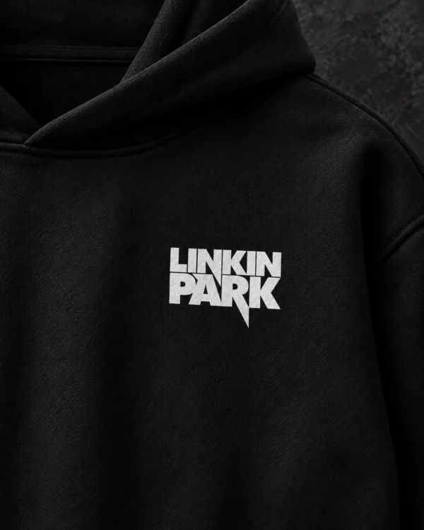 Linkin Park Meteora black hoodie — Front + Back view