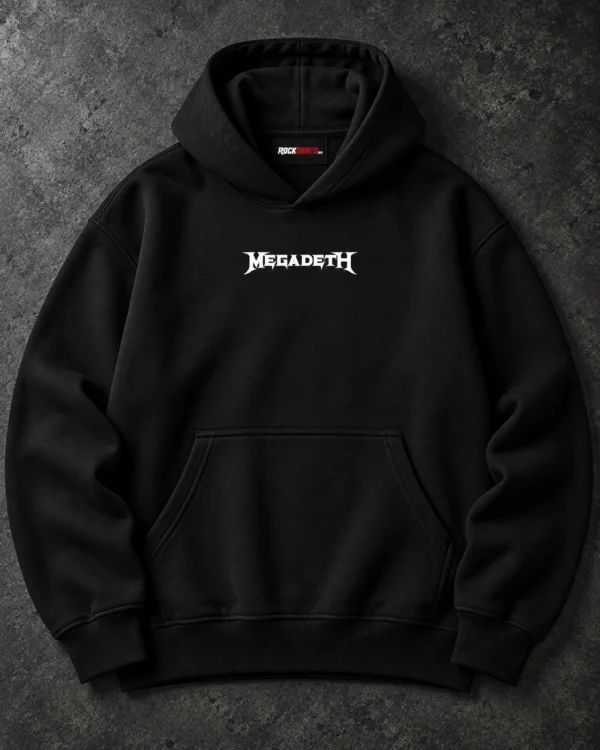 Megadeth 35 Years Skull black hoodie product view 1
