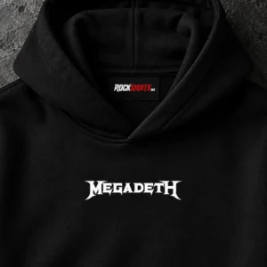 Megadeth 35 Years Skull black hoodie product view 2