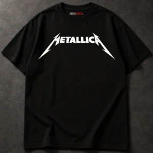 Metallica Ride the Lightning black T-shirt, front chest