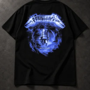 Metallica Ride the Lightning black T-shirt, back artwork