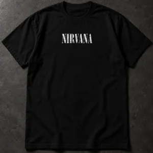 Nirvana In Utero Angel black T-shirt, front chest