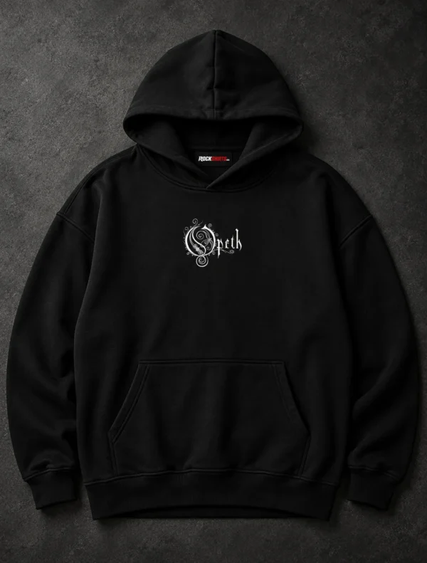 Opeth Robed Figure black hoodie, Front + Back