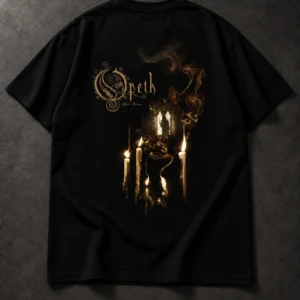Opeth Candle Artwork black T-shirt, back artwork