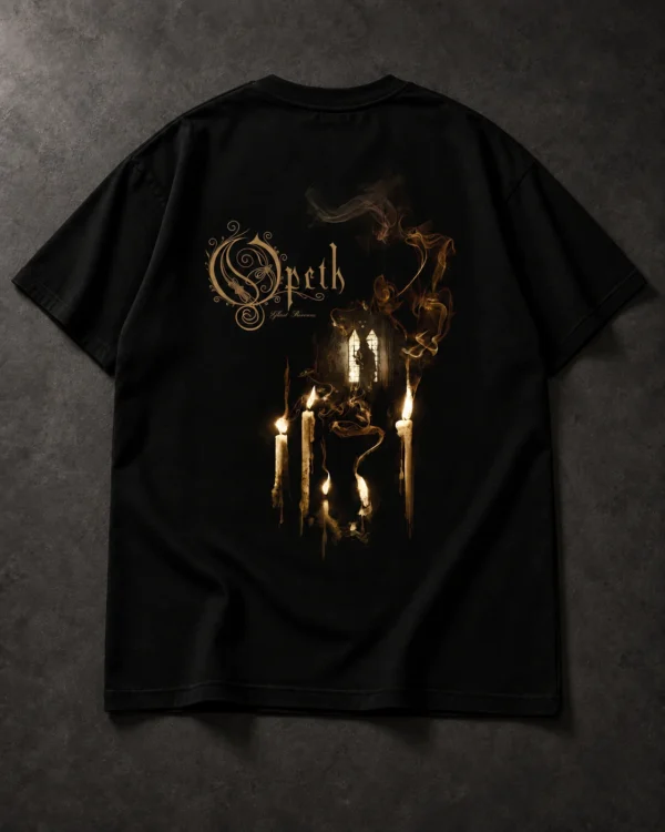 Opeth Candle Artwork black T-shirt, back artwork