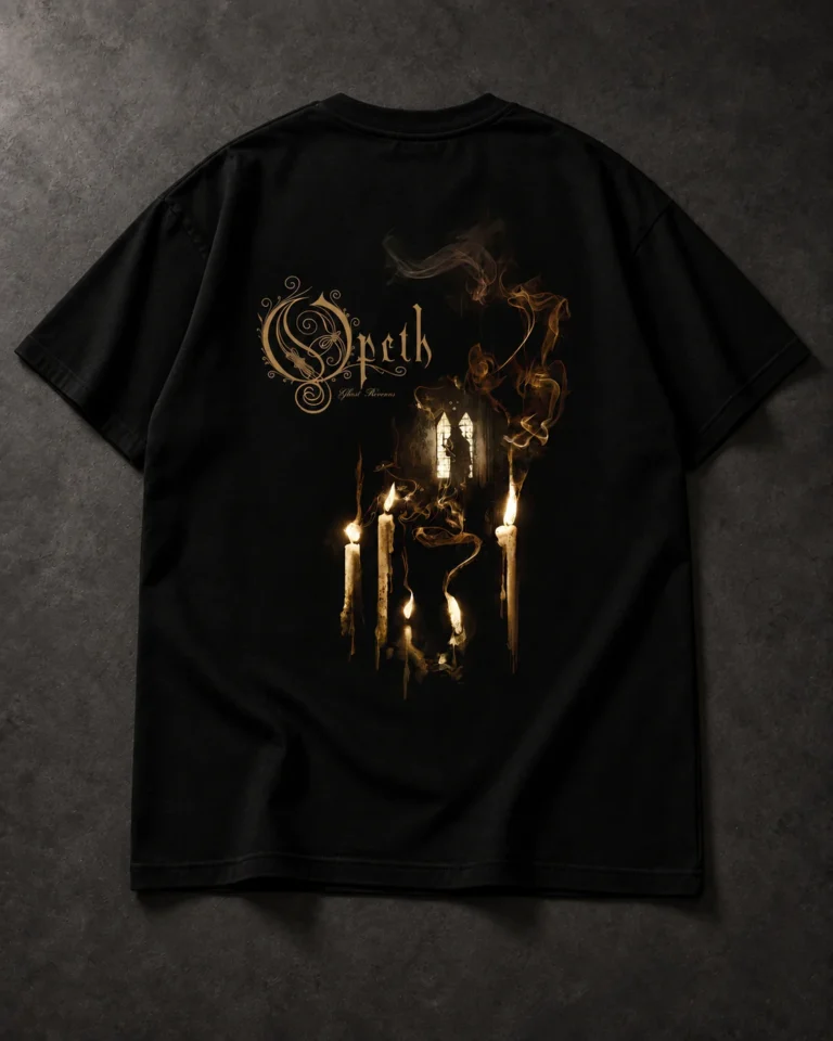 Opeth Candle Artwork black T-shirt, back artwork