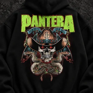 Pantera Cowboys from Hell Skull black hoodie product view 4