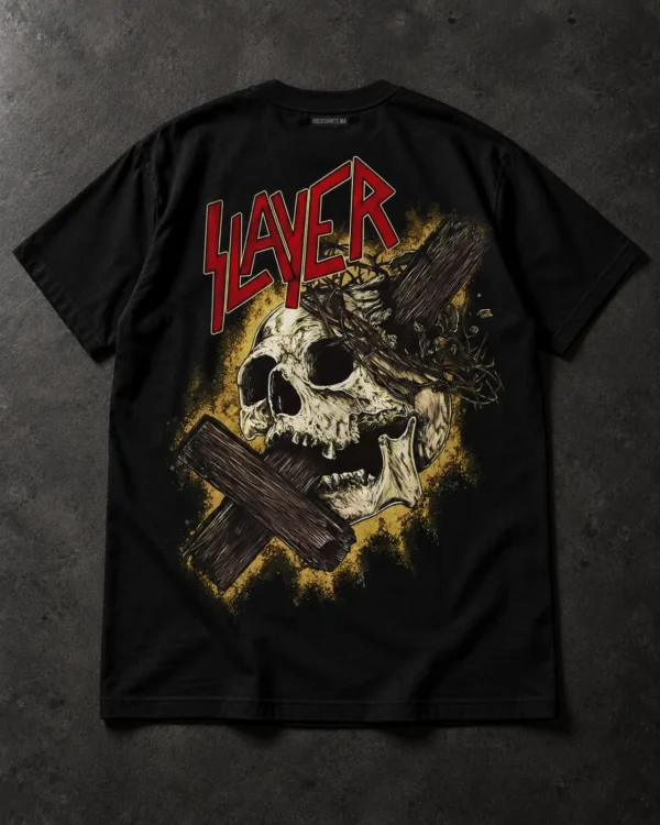 Slayer Skull Artwork black T-shirt, back artwork
