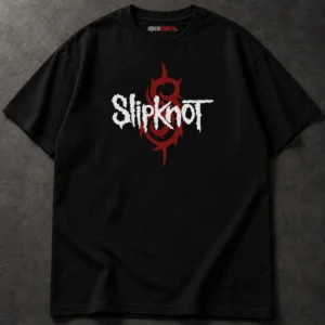 Slipknot Here Comes the Pain Mask Collage black T-shirt, back artwork