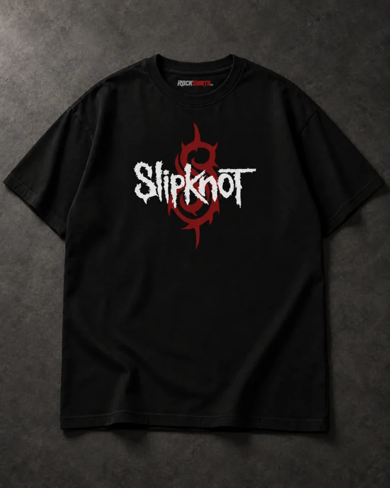 Slipknot Here Comes the Pain Mask Collage black T-shirt, back artwork