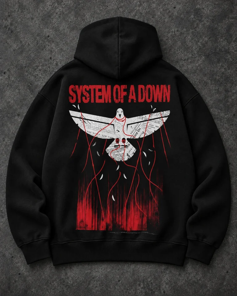 System of a Down Soldier Artwork black hoodie product view 3