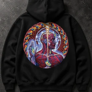 Tool Psychedelic Anatomy black hoodie, Front + Back
