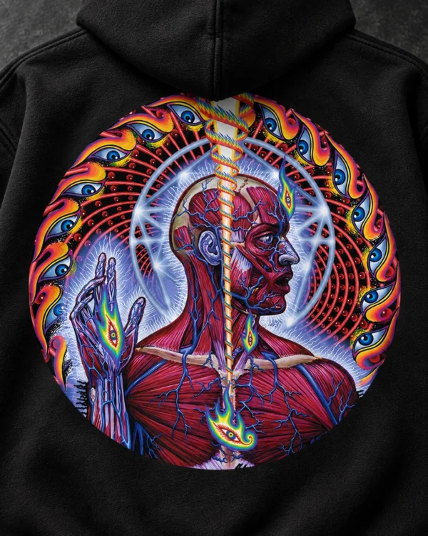Tool Psychedelic Anatomy black hoodie, Front + Back