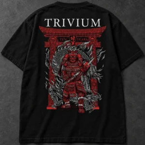 Trivium 20 Years Samurai black T-shirt, back artwork